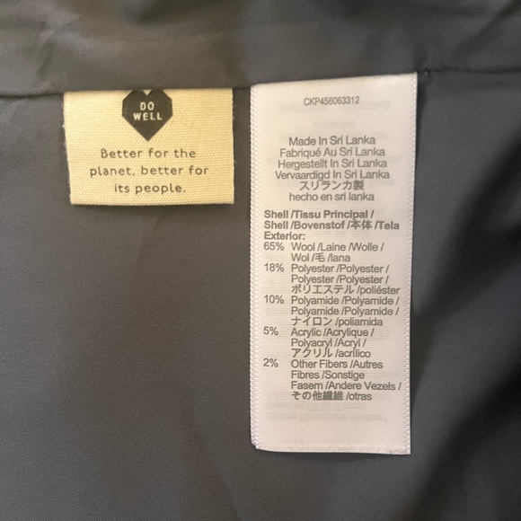 Madewell Wool Button-Front Mini Skirt in Windowpane - Picture 5 of 6